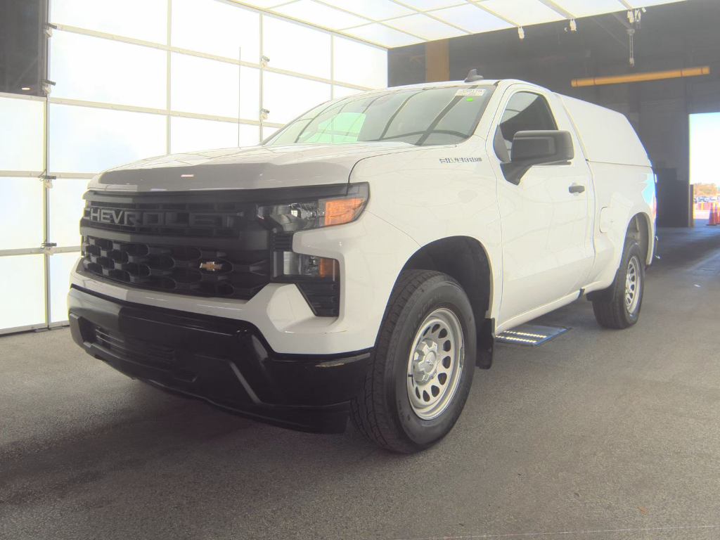 Summit White 2023 Chevrolet Silverado 1500 Pickup Truck 4X2 8-Speed Automatic