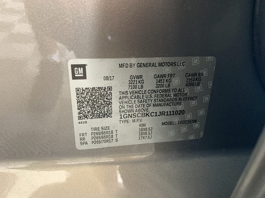 Used 2018 Chevrolet Tahoe SUV