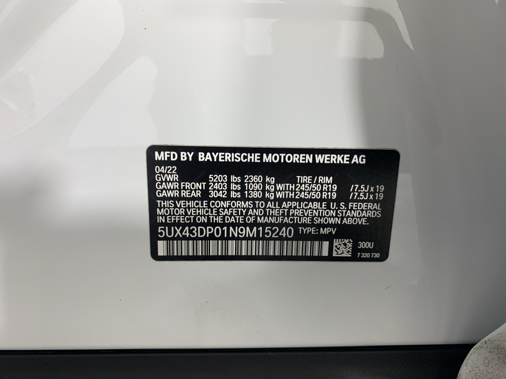 Used 2022 BMW X3 SUV
