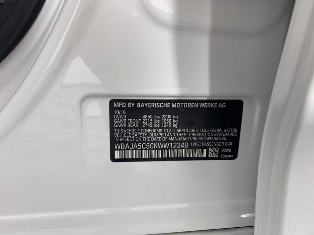 Used 2019 BMW 5 series Sedan