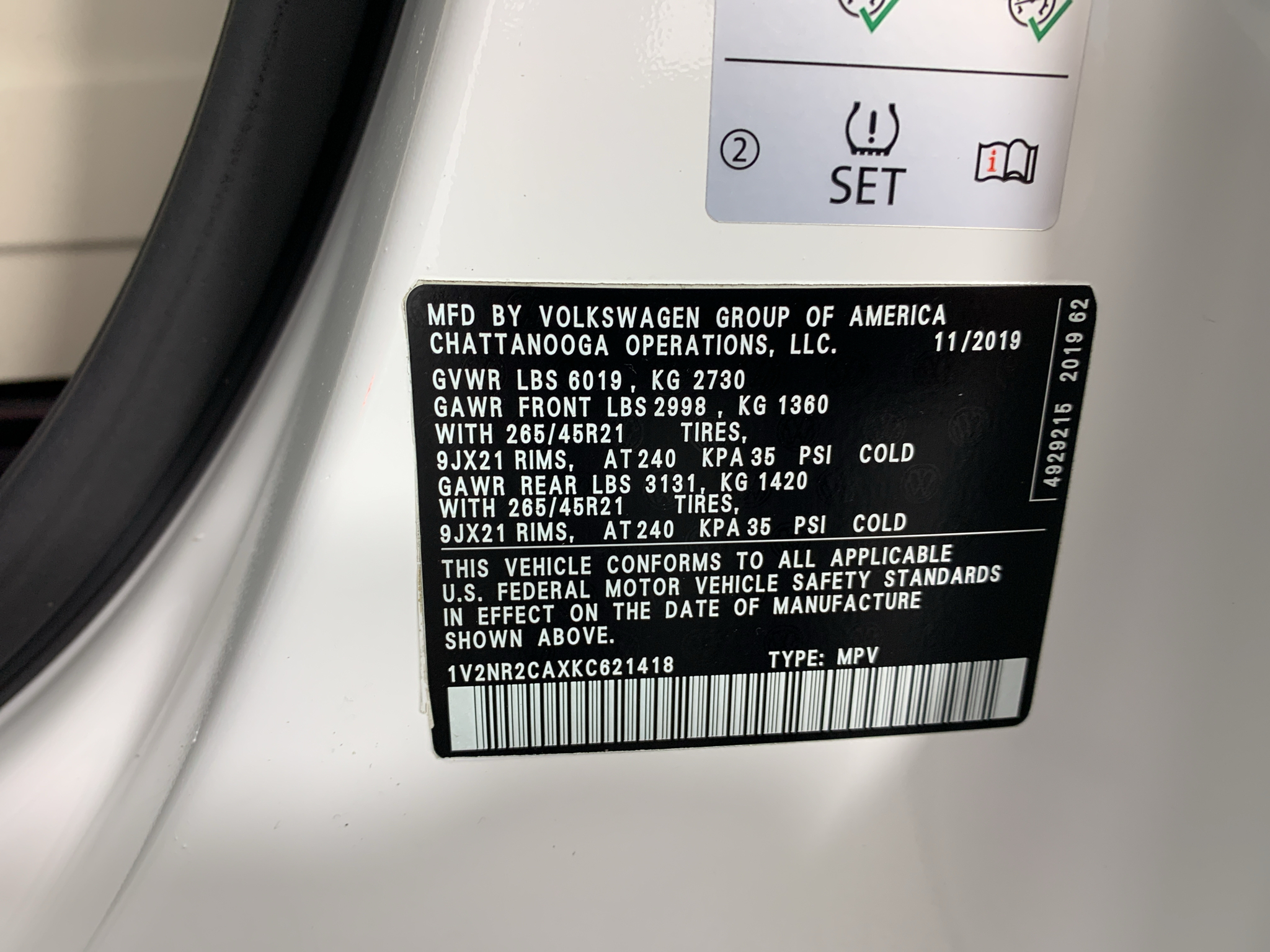 Used 2019 Volkswagen Atlas SUV
