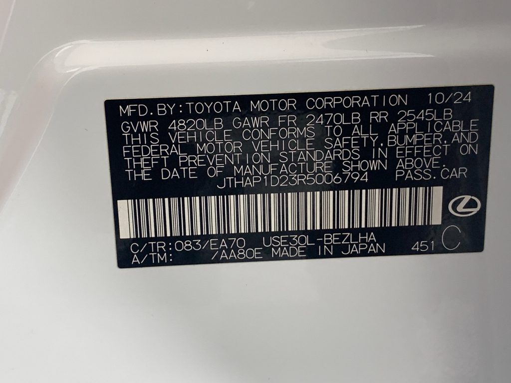 Used 2024 Lexus IS 500 Sedan