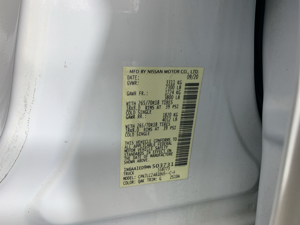 Used 2021 Nissan Titan Truck