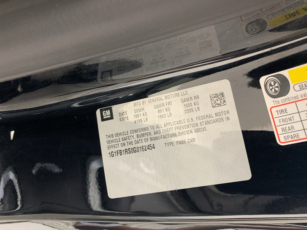Used 2016 Chevrolet Camaro Coupe