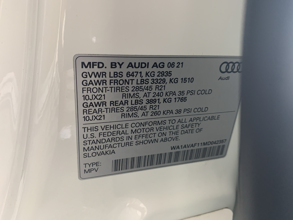 Used 2021 Audi Q8 SUV