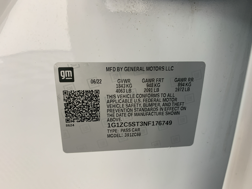 Used 2022 Chevrolet Malibu Sedan