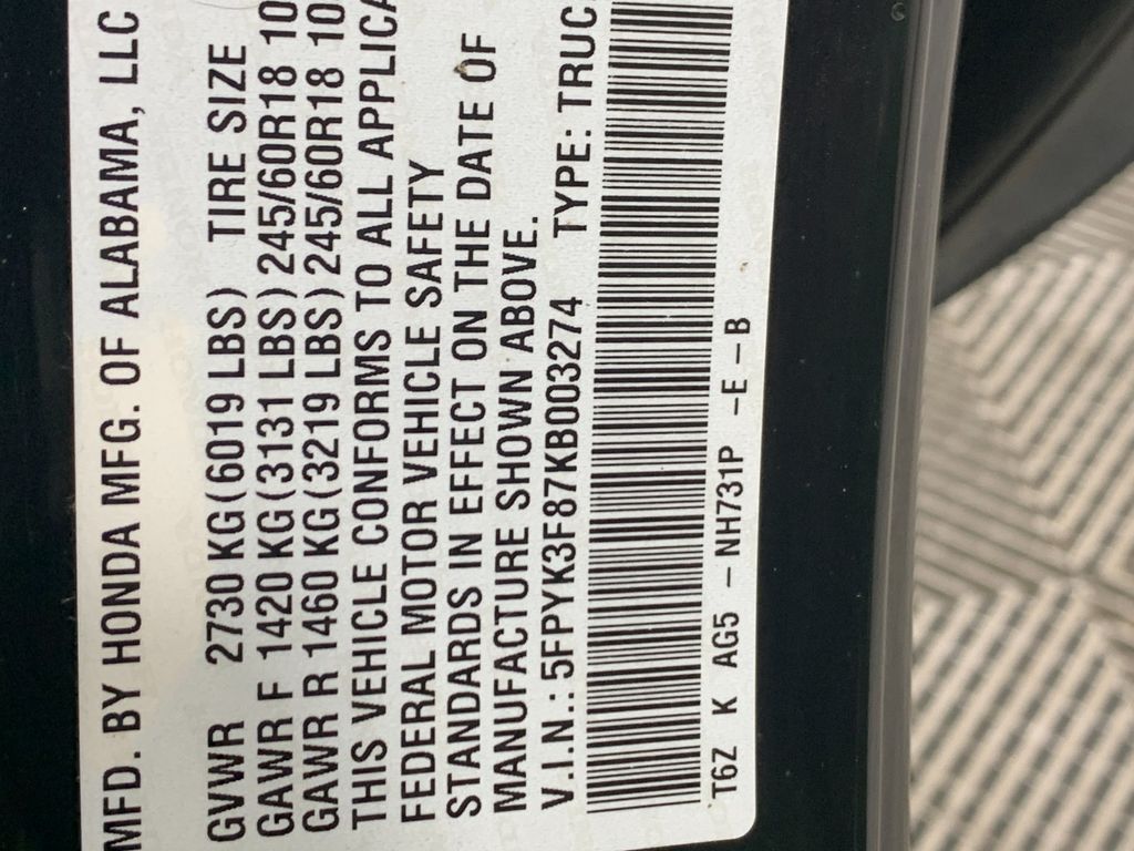 Used 2019 Honda Ridgeline Truck