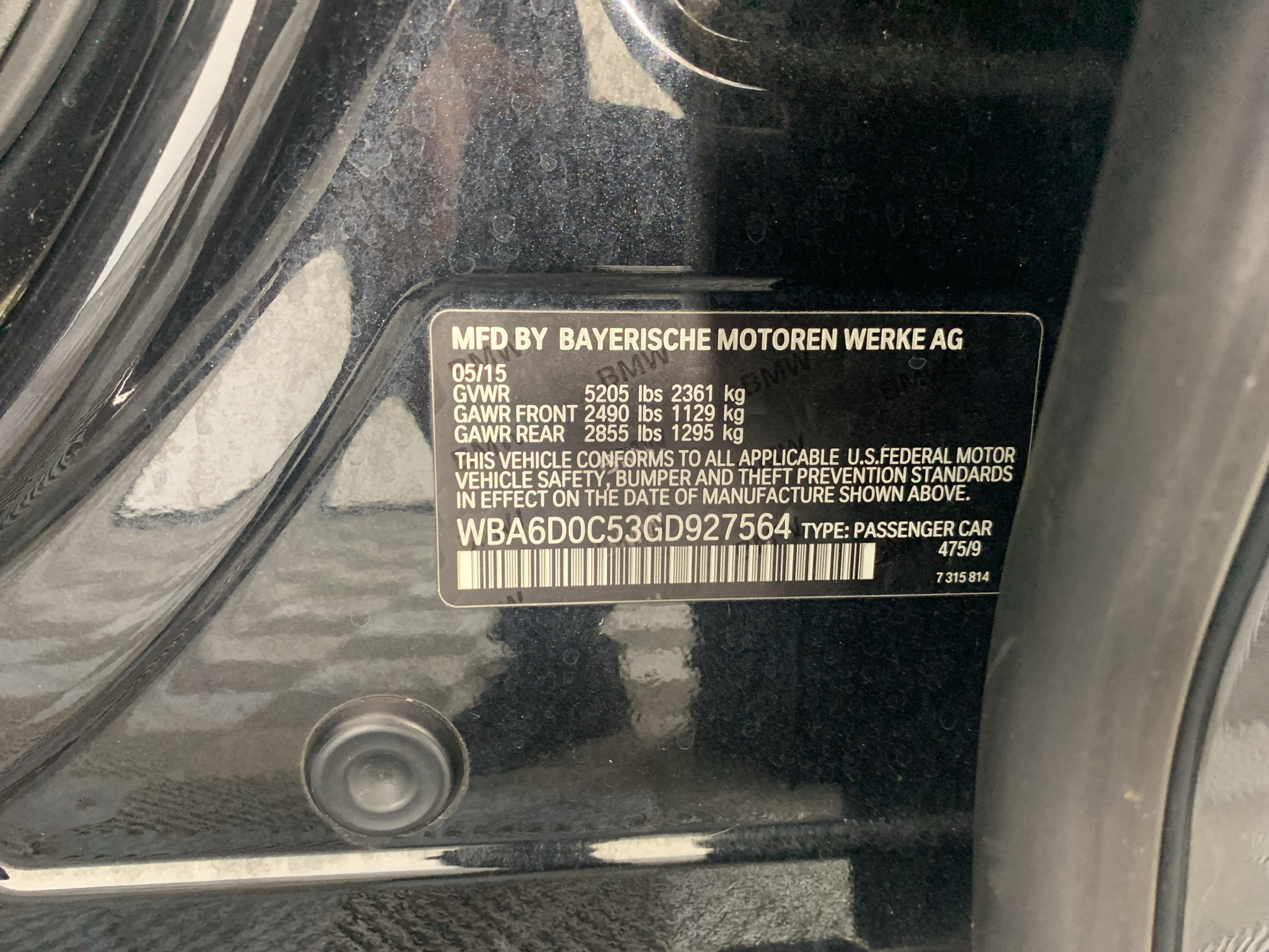 Used 2016 BMW 6 series Sedan