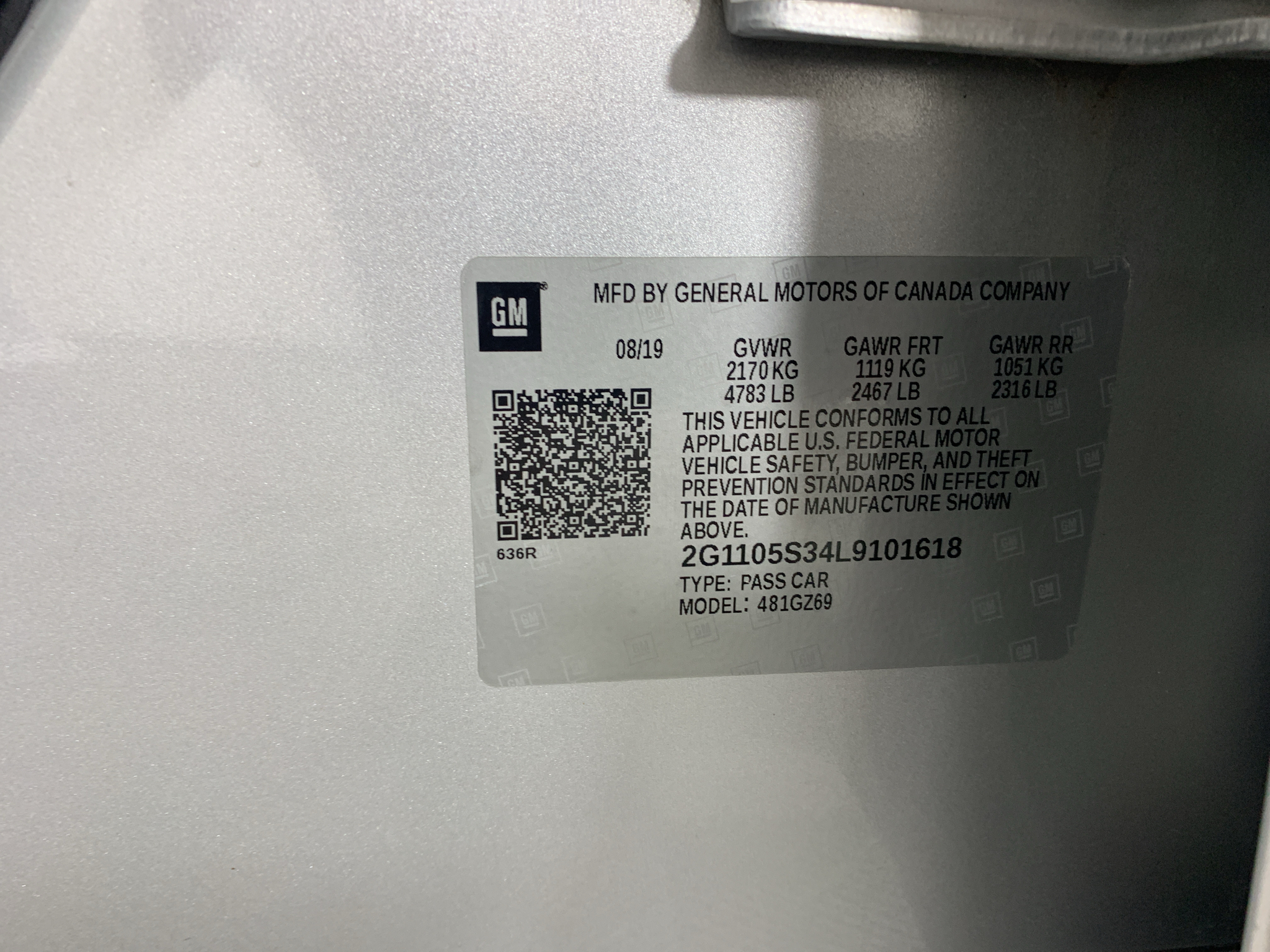 Used 2020 Chevrolet Impala Sedan