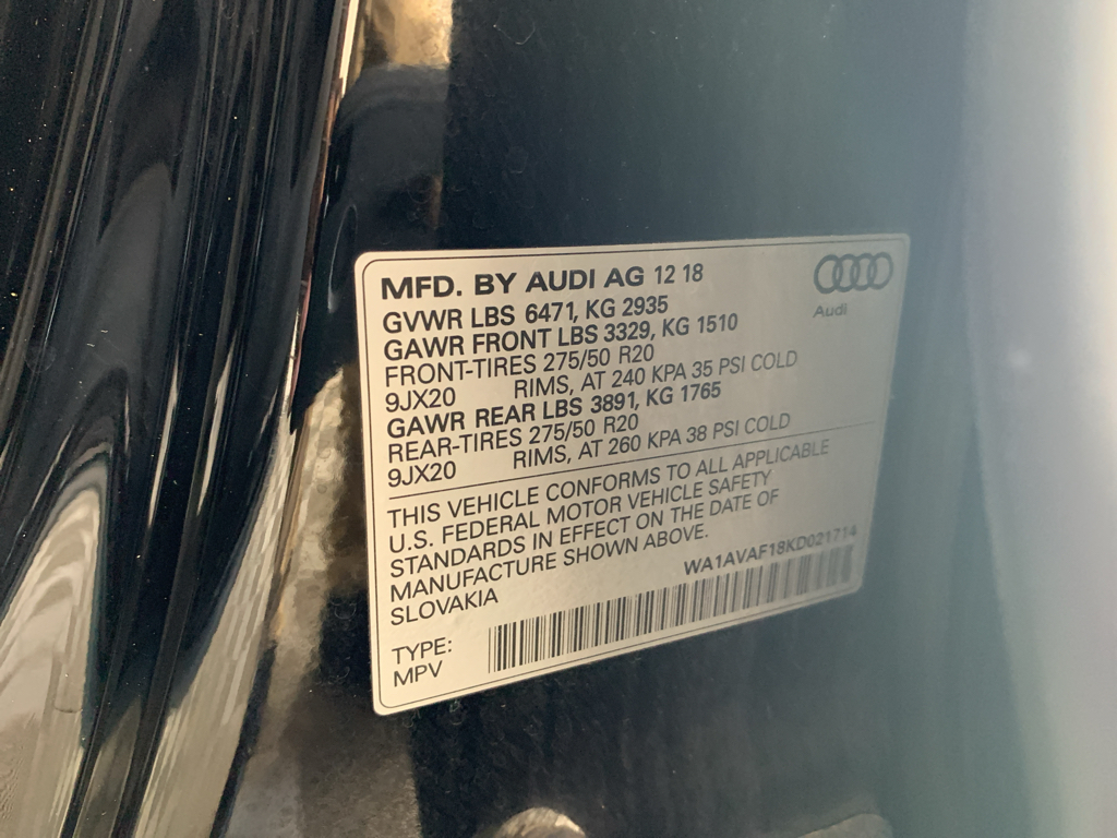 Used 2019 Audi Q8 SUV