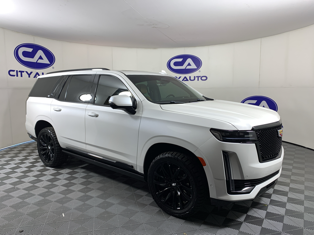Crystal White Tricoat 2021 Cadillac Escalade SUV / Crossover Four-Wheel Drive Automatic
