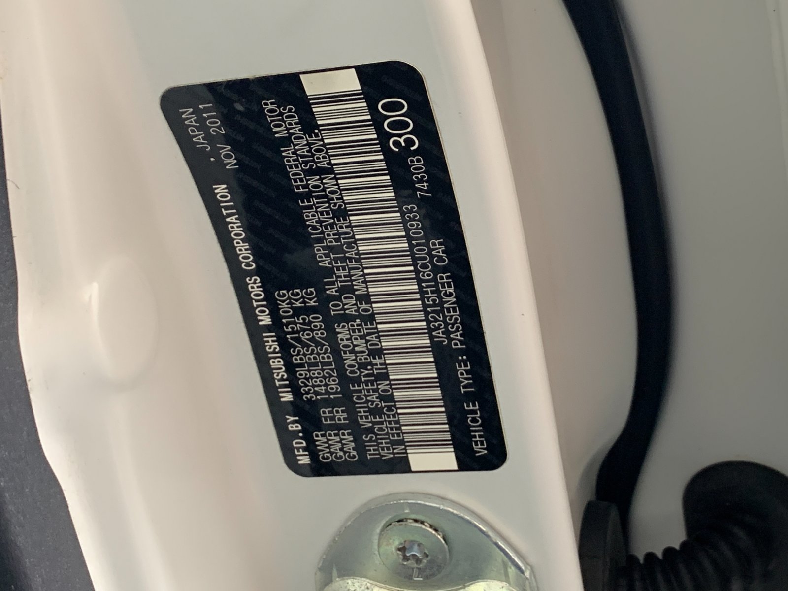Used 2012 Mitsubishi i-MiEV Hatchback