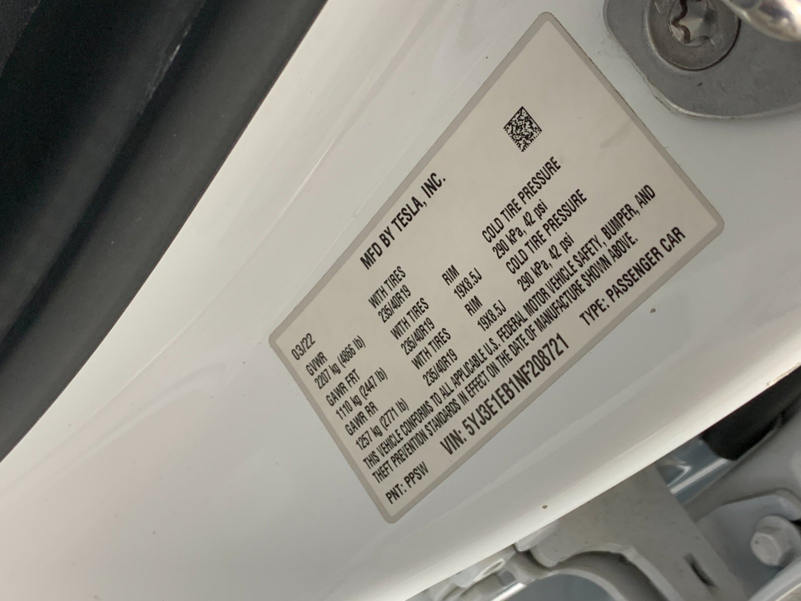 Used 2022 Tesla Model 3 Sedan