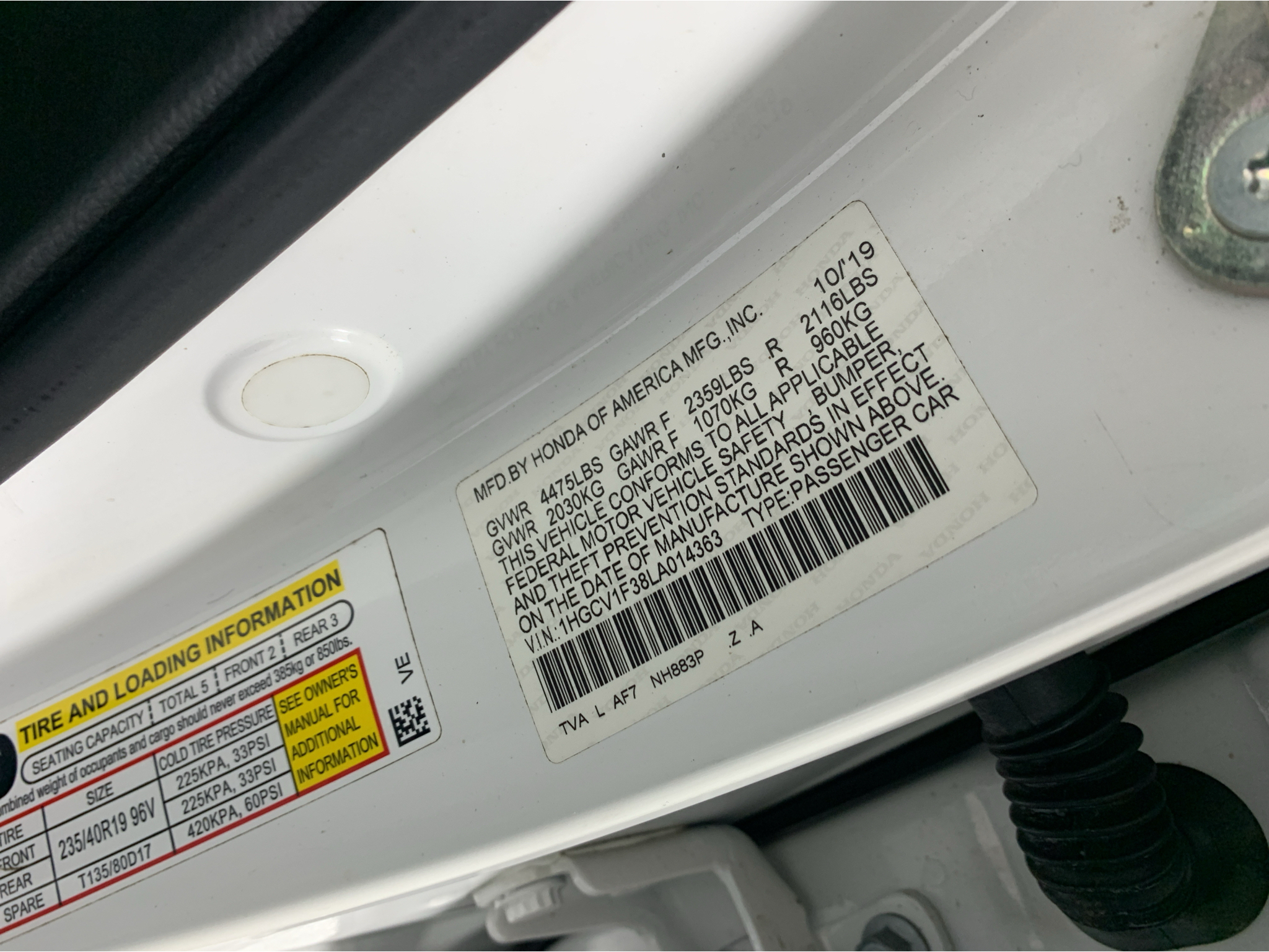 Used 2020 Honda Accord Sedan