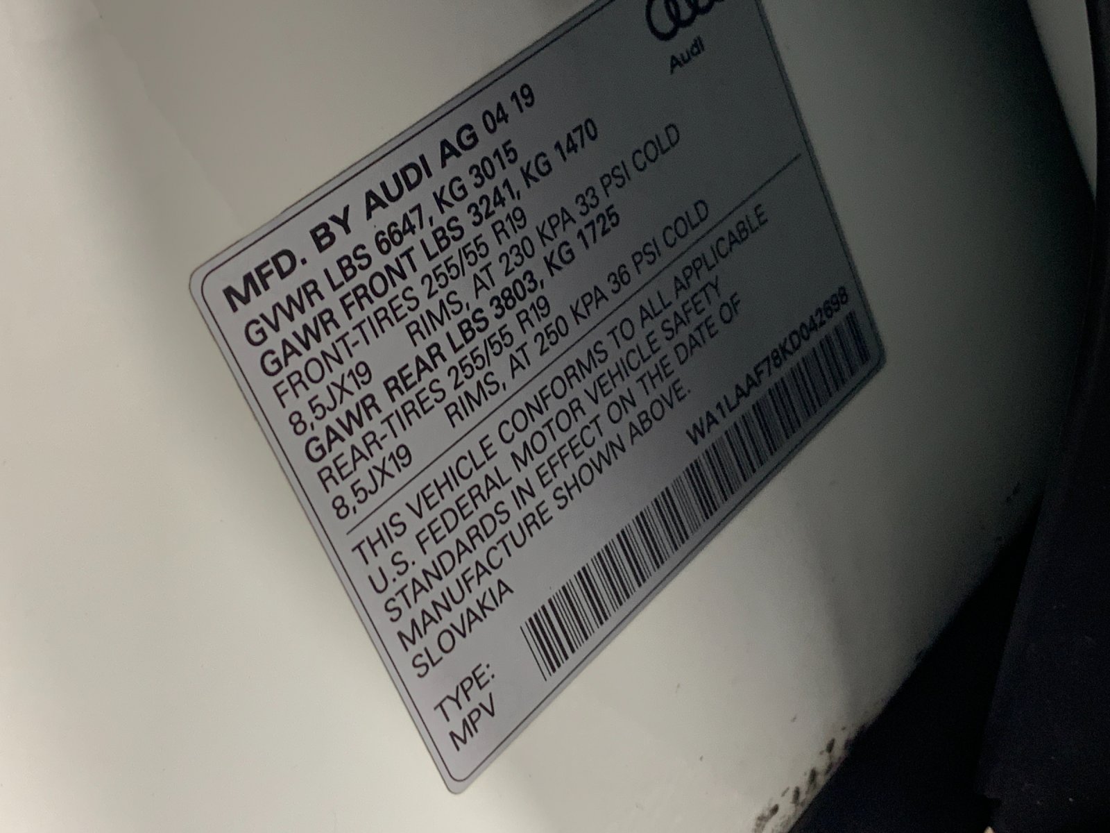 Used 2019 Audi Q7 SUV