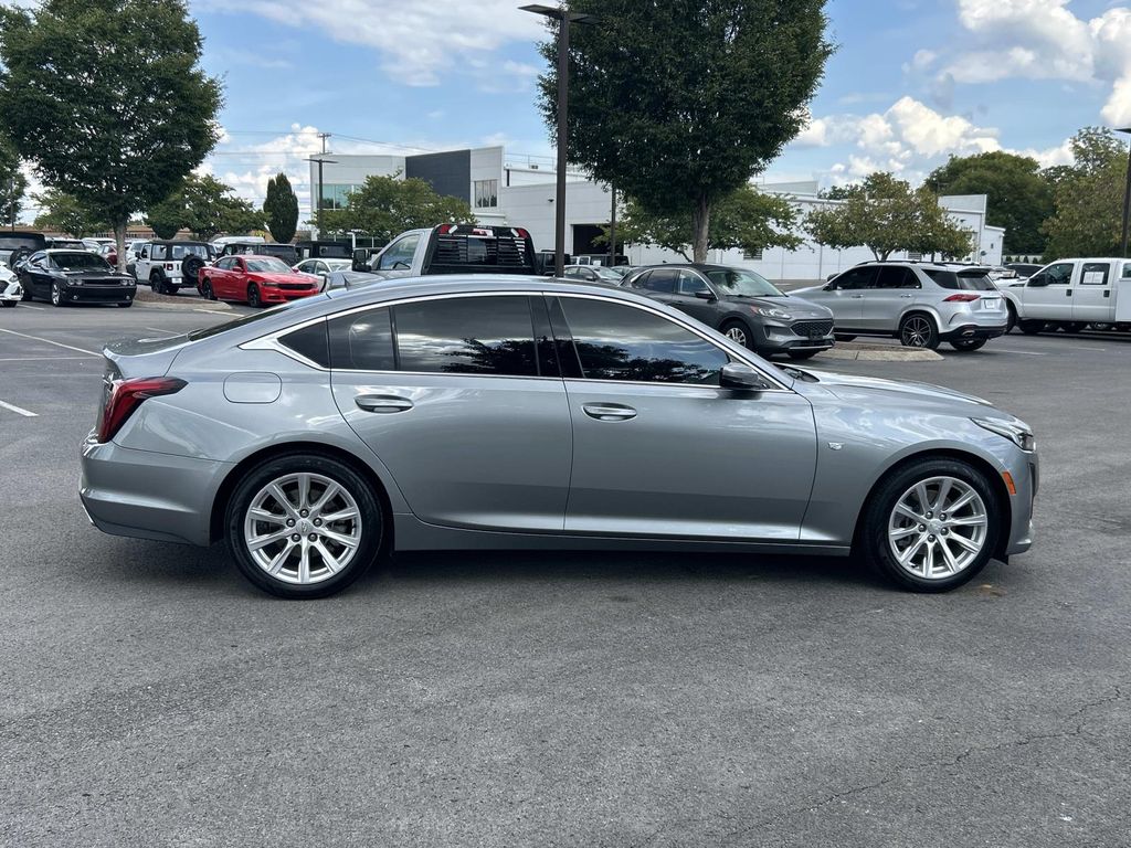 Argent Silver Metallic 2023 Cadillac CT5 Sedan Rear-Wheel Drive Automatic