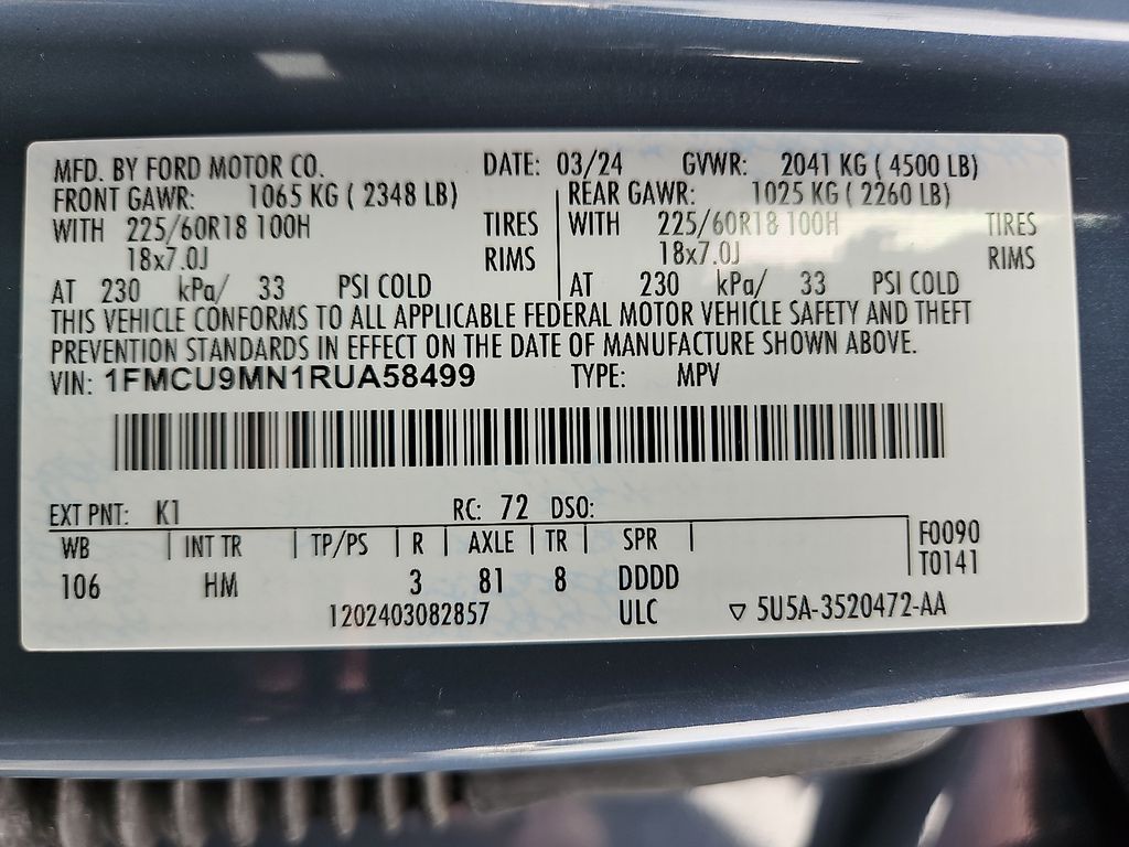 Used 2024 Ford Escape SUV