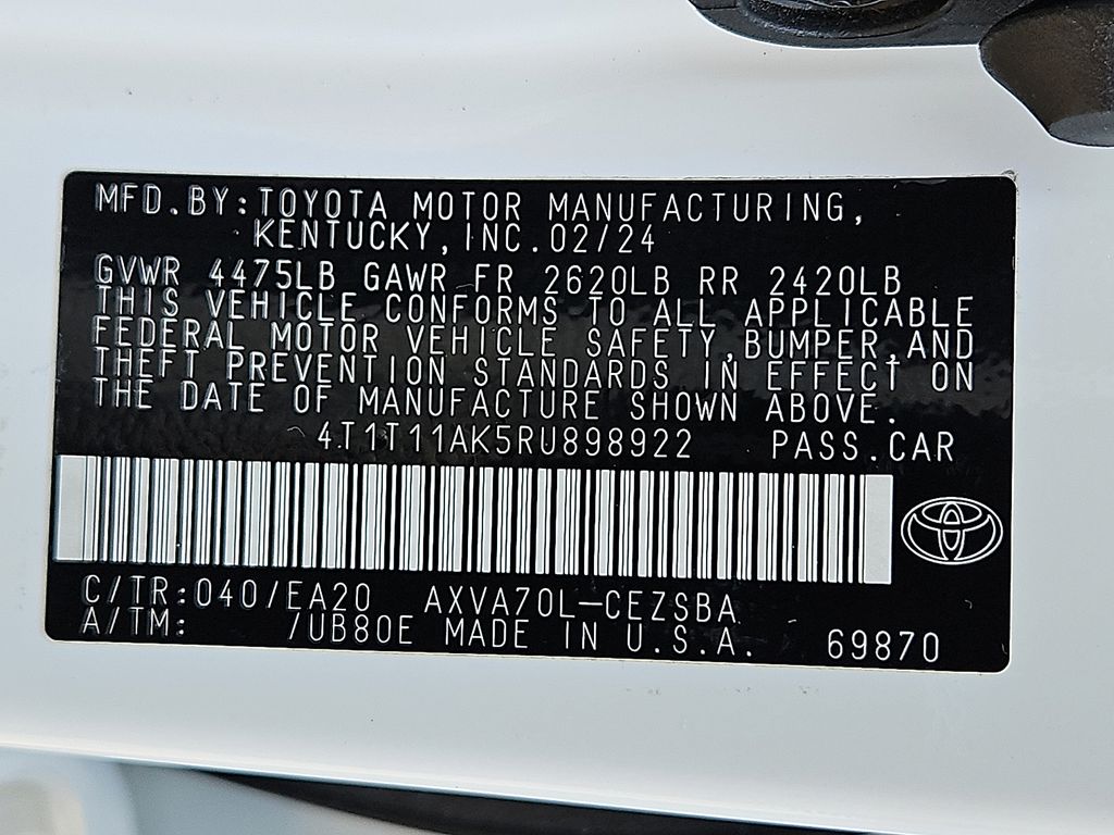 Used 2024 Toyota Camry Sedan