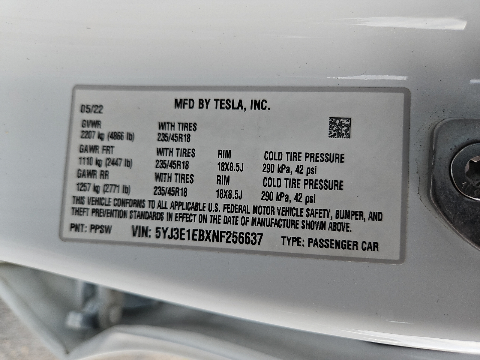 Used 2022 Tesla Model 3 Sedan