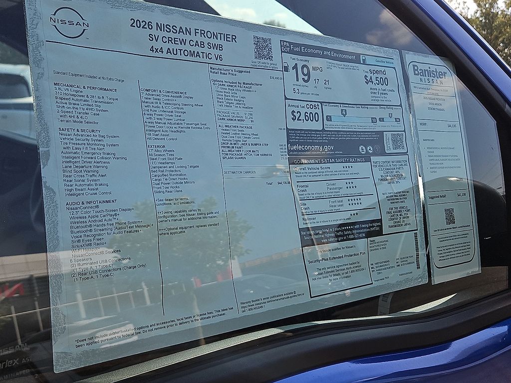 New 2026 Nissan Frontier Truck