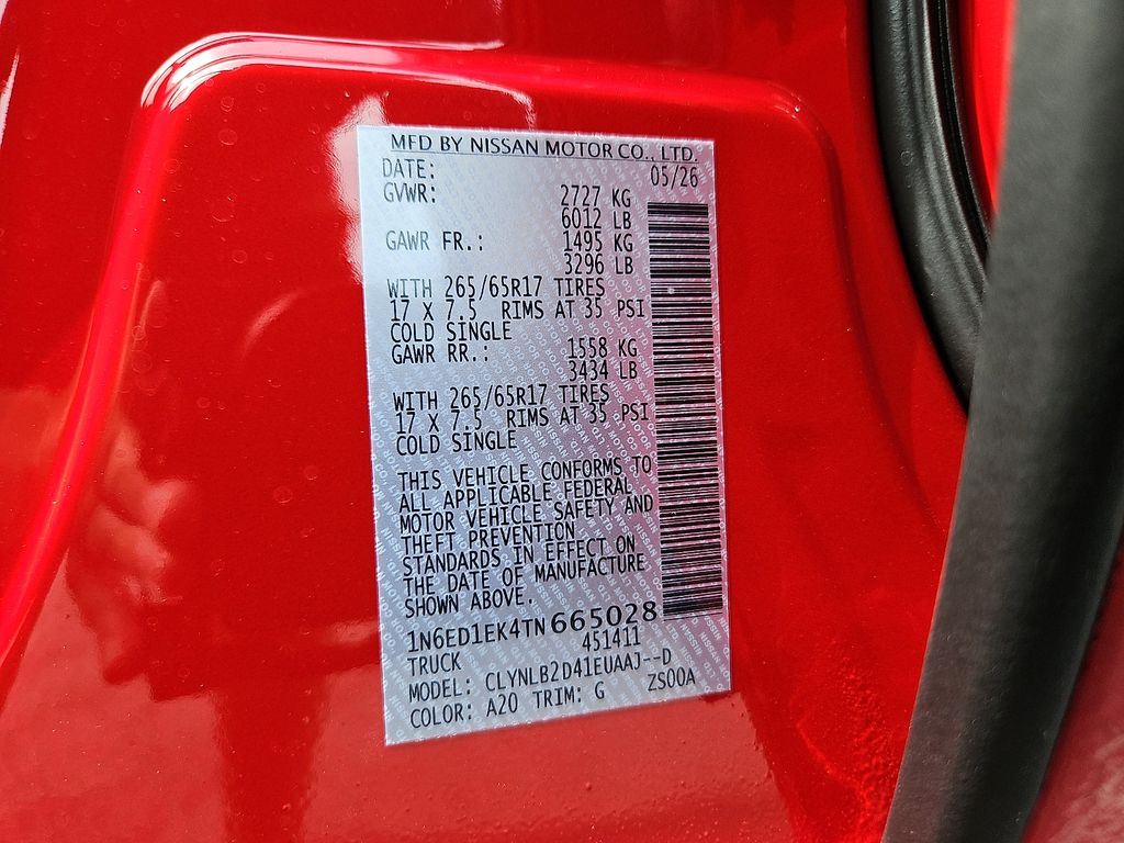 New 2026 Nissan Frontier Truck