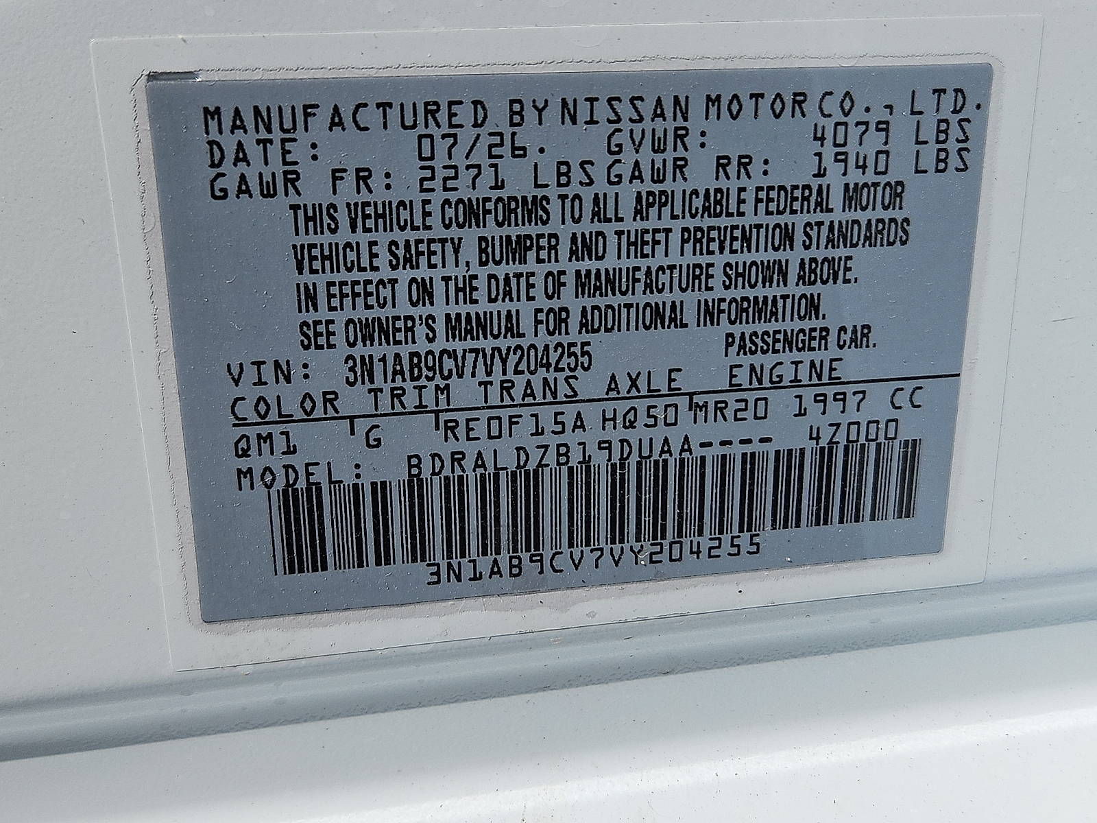 New 2027 Nissan Sentra Sedan