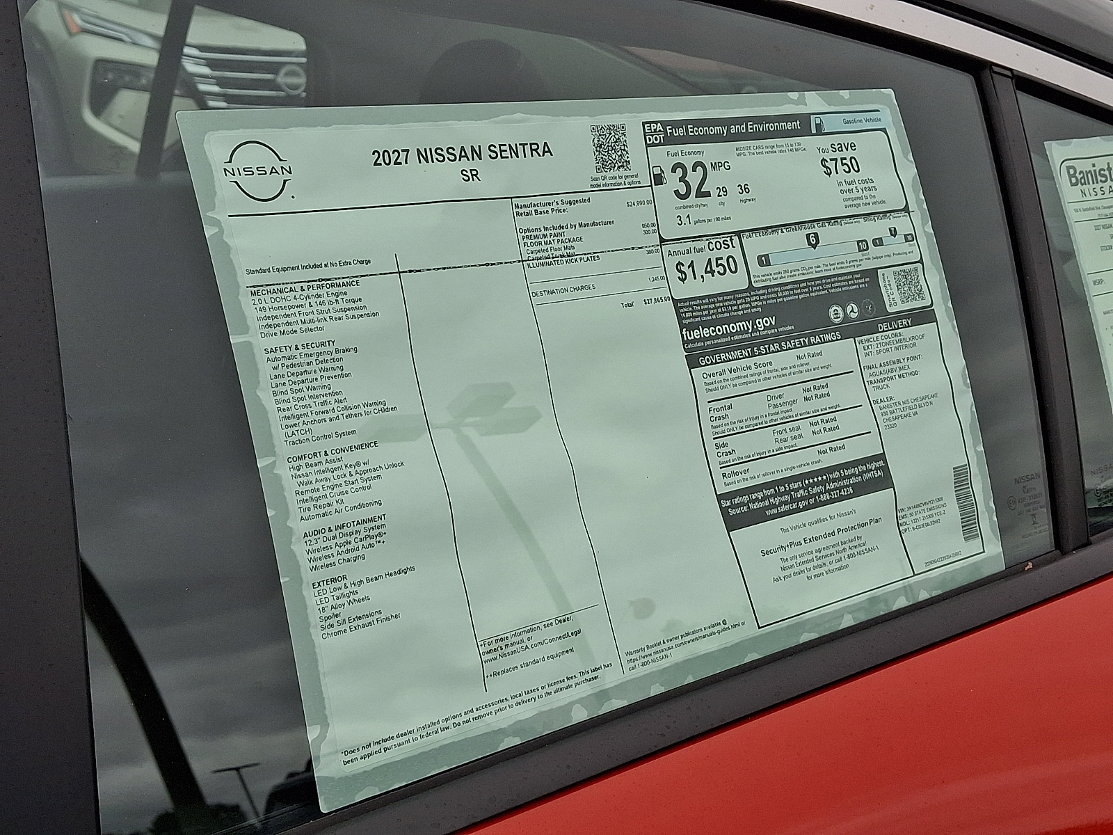 New 2027 Nissan Sentra Sedan