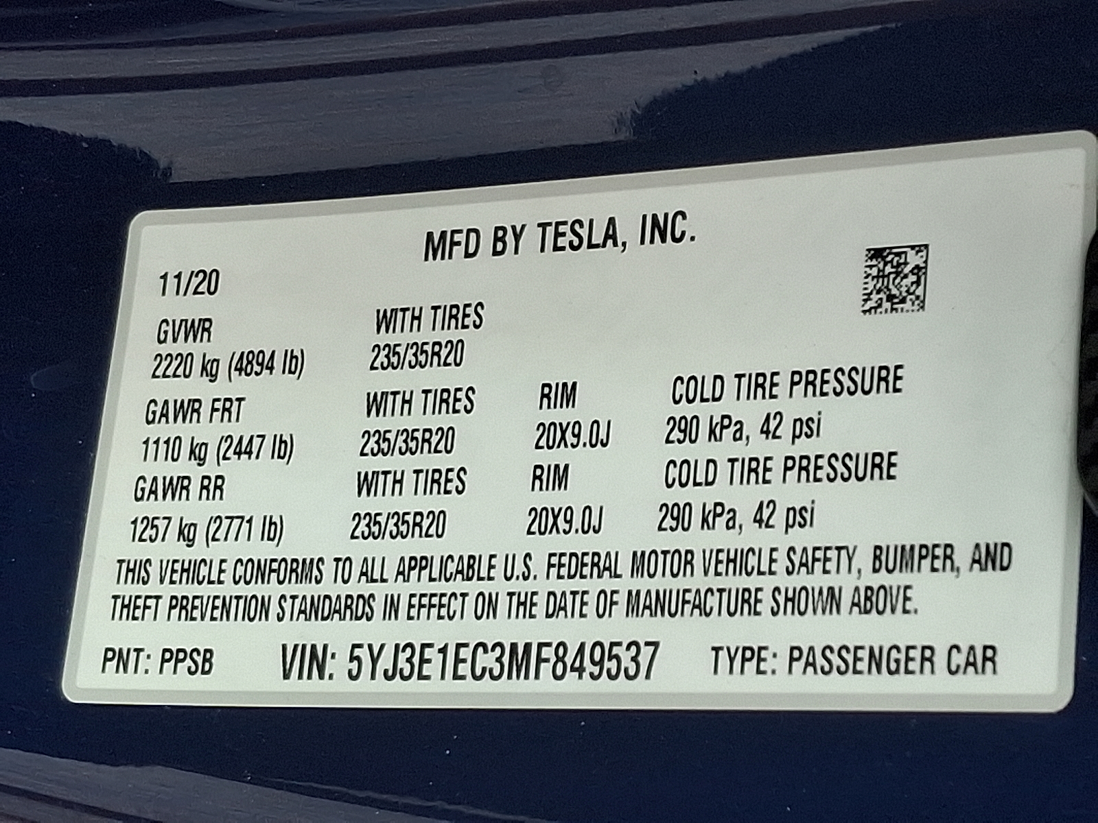 Used 2021 Tesla Model 3 Sedan