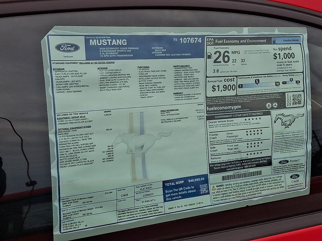 New 2026 Ford Mustang Coupe