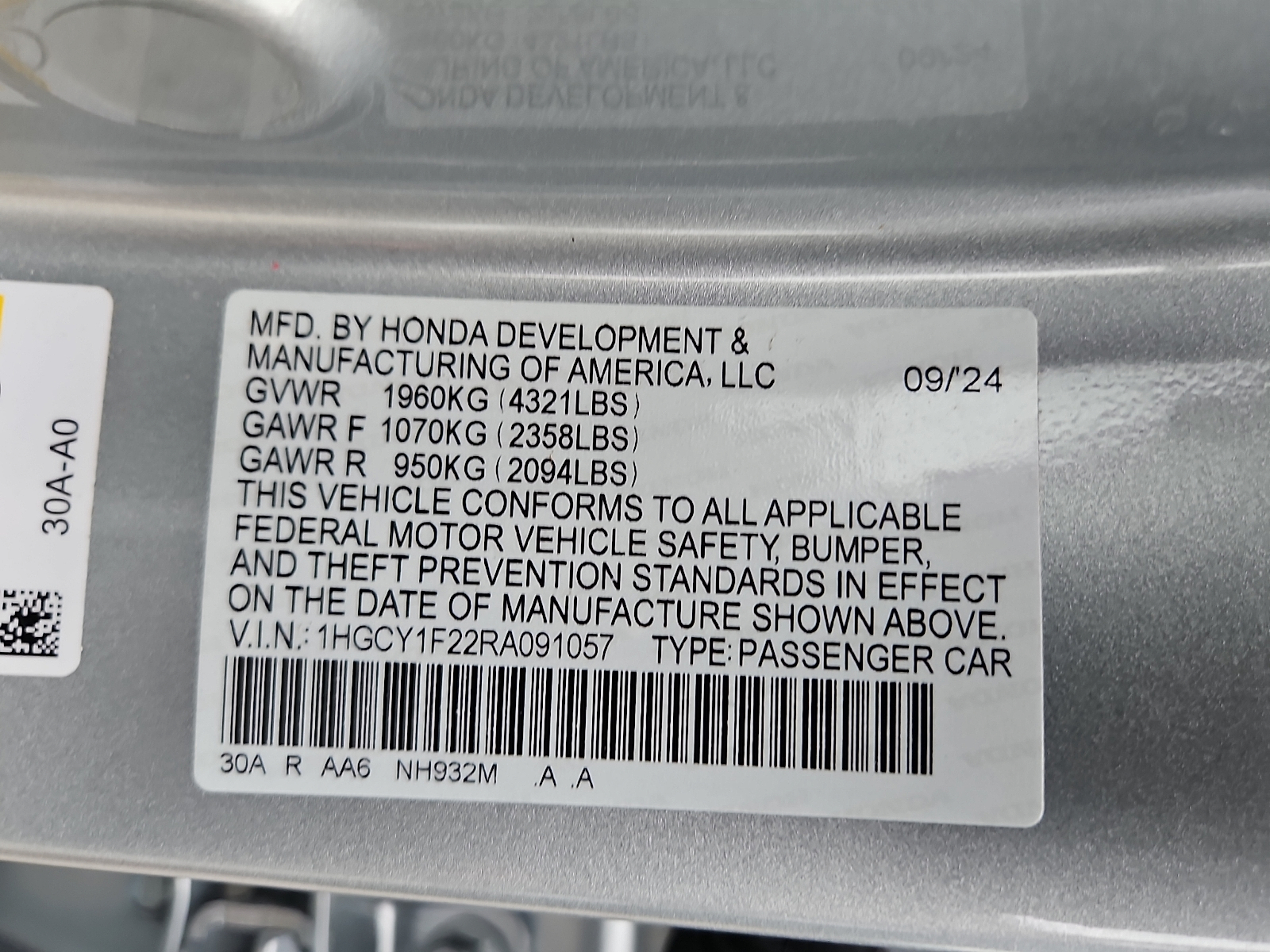 Used 2024 Honda Accord Sedan