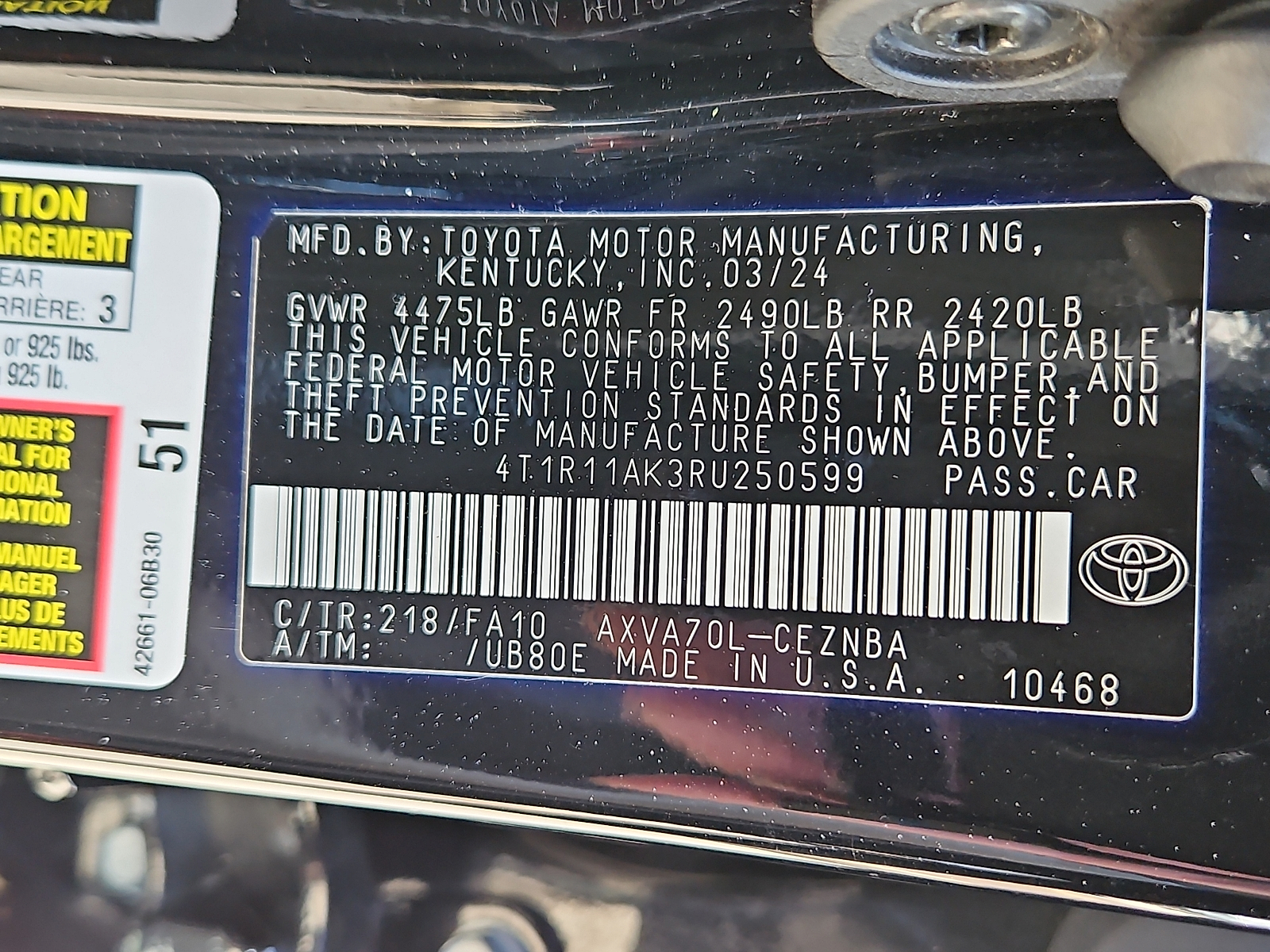 Used 2024 Toyota Camry Sedan