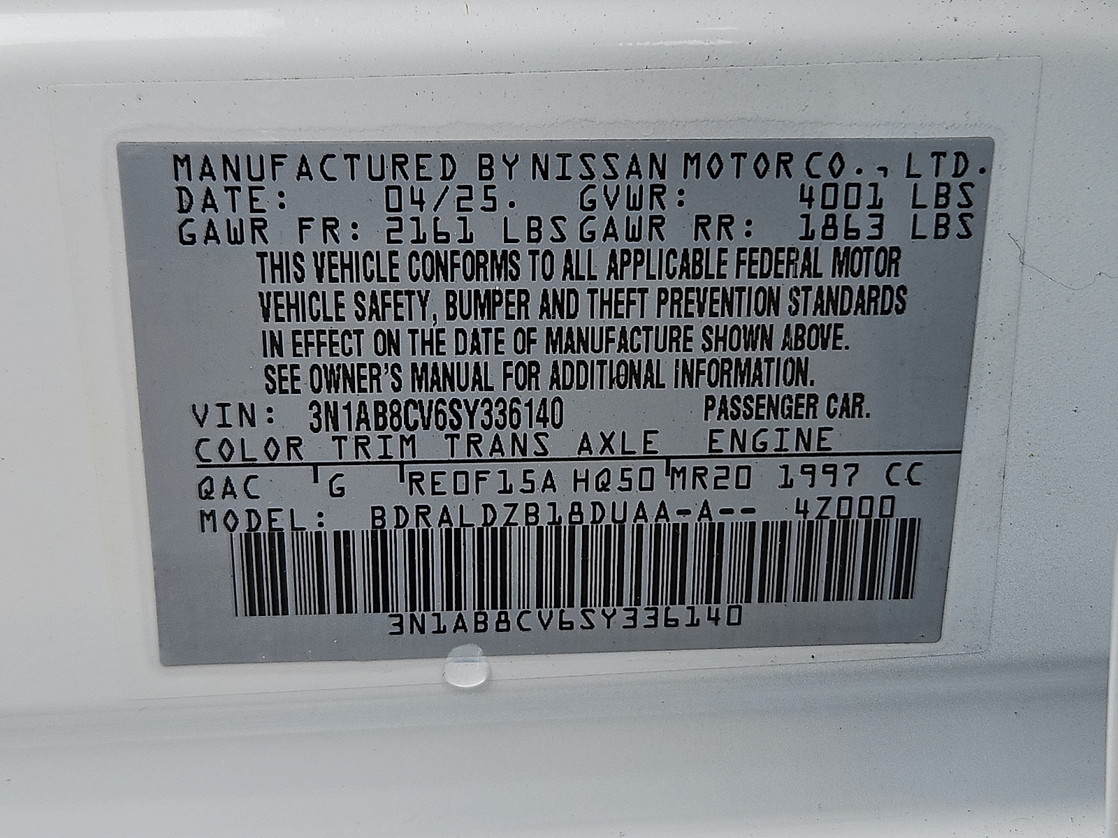 Used 2025 Nissan Sentra Sedan