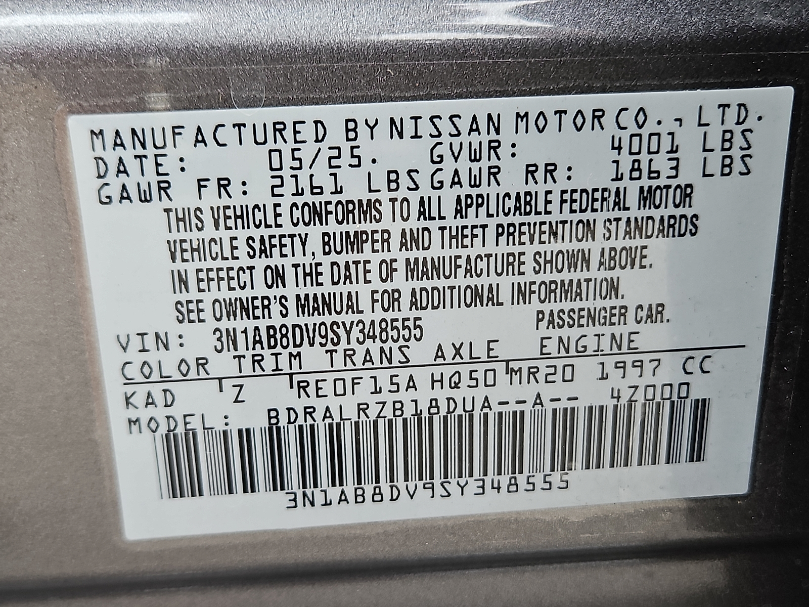 Used 2025 Nissan Sentra Sedan