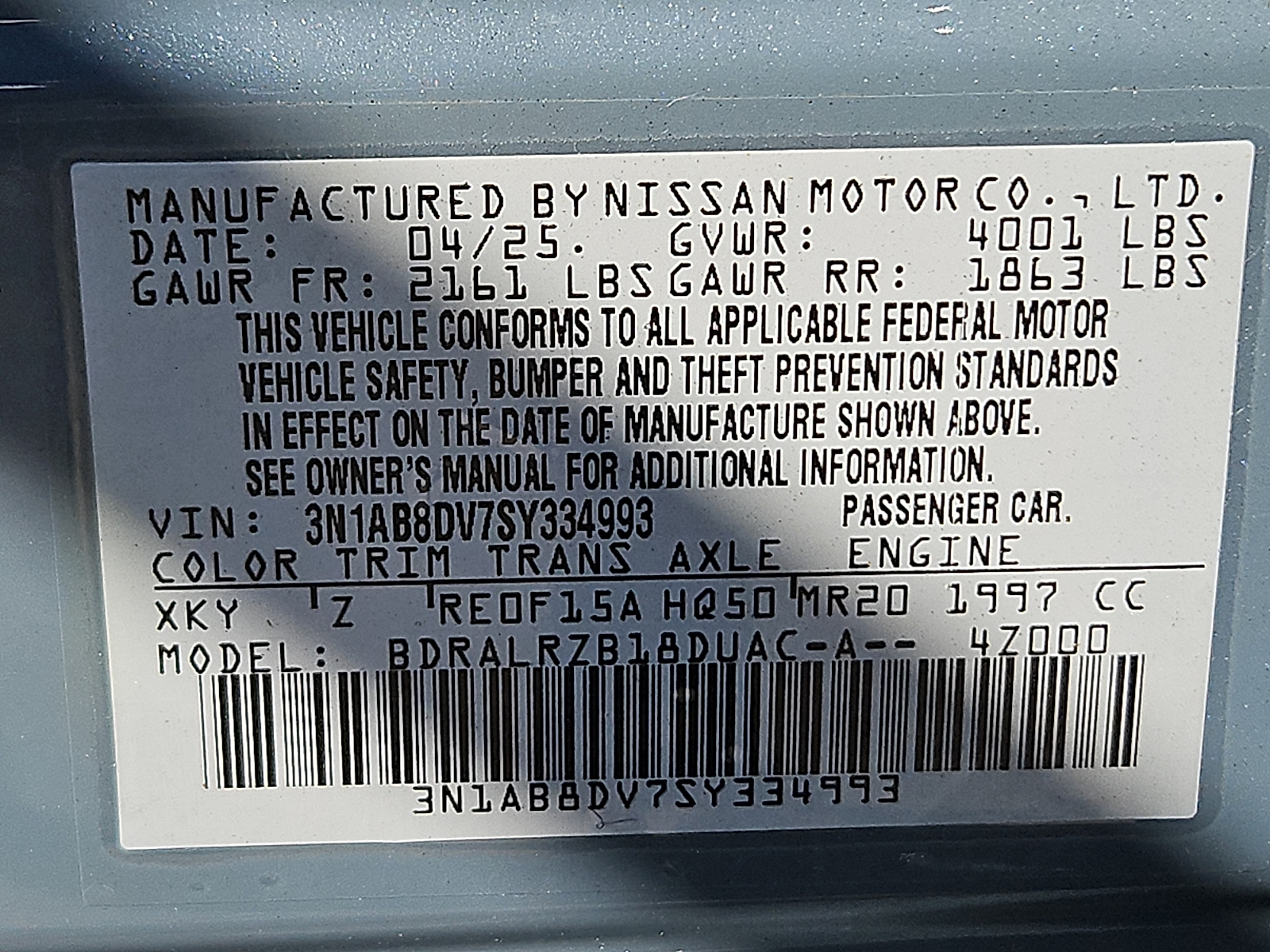 Used 2025 Nissan Sentra Sedan