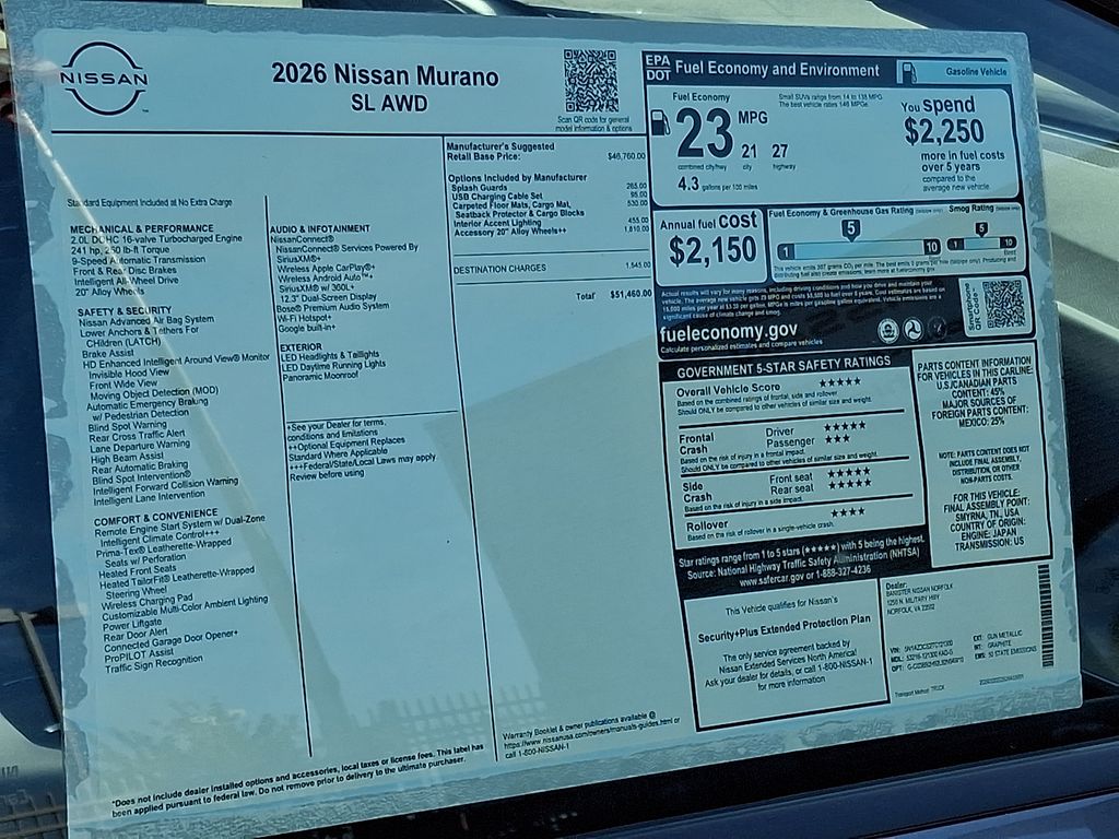 New 2026 Nissan Murano SUV