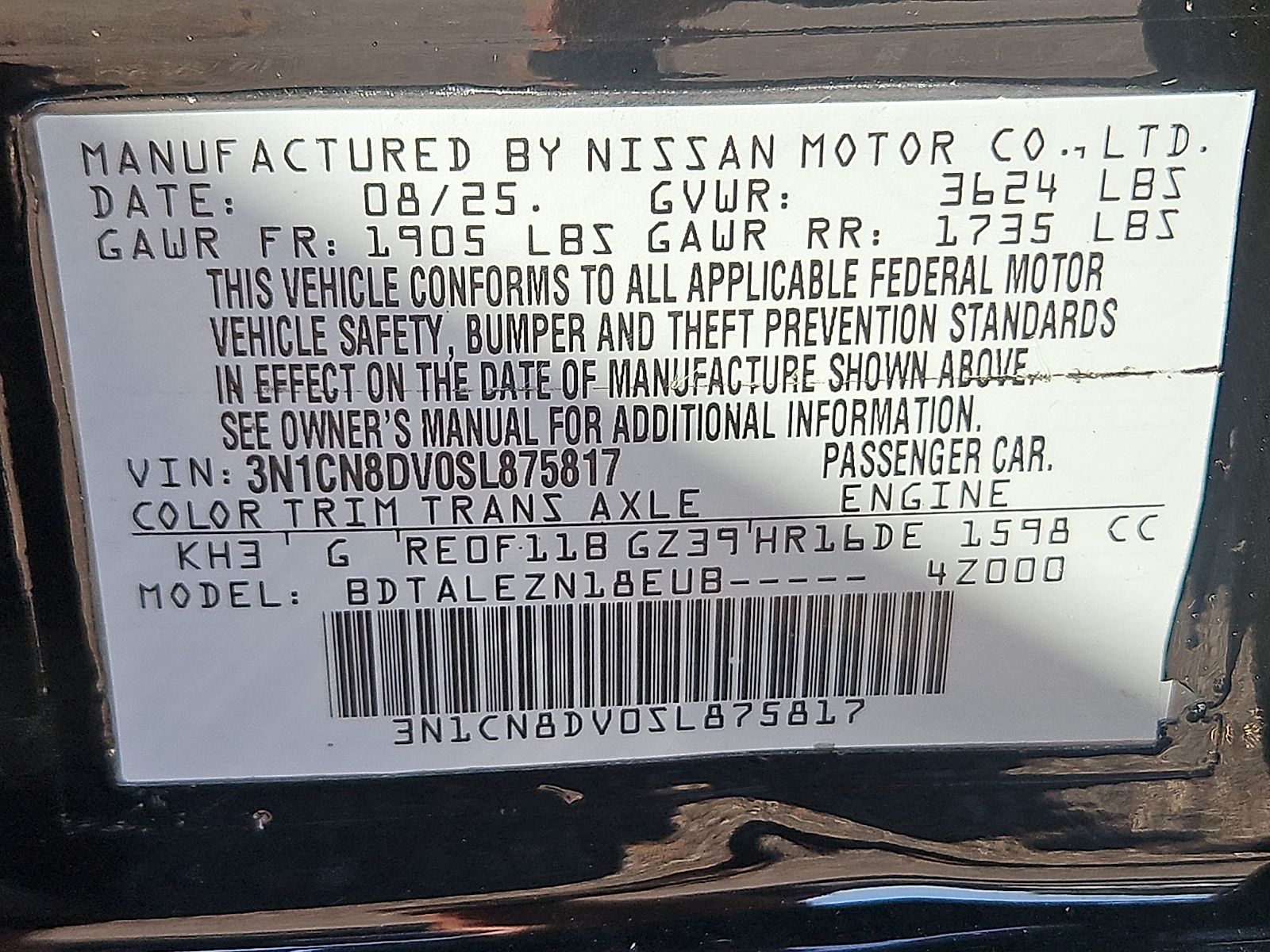 Used 2025 Nissan Versa Sedan