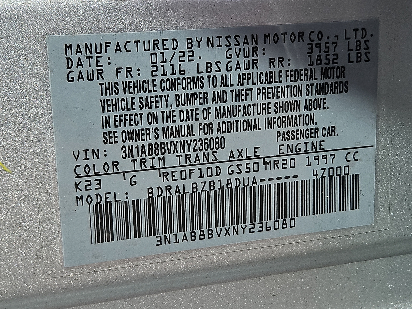Used 2022 Nissan Sentra Sedan