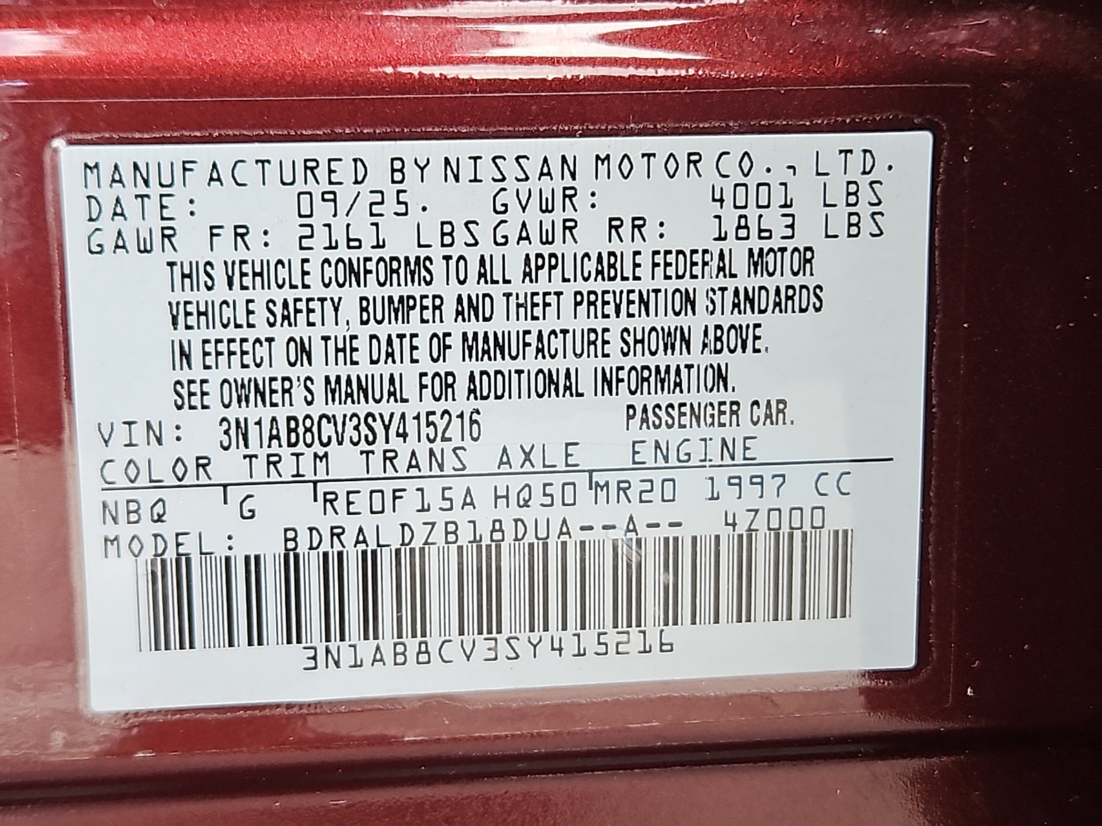 Used 2025 Nissan Sentra Sedan