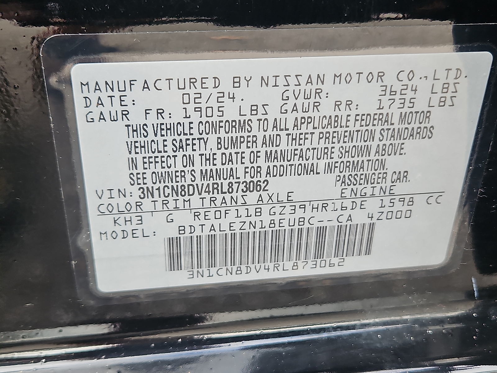 Used 2024 Nissan Versa Sedan