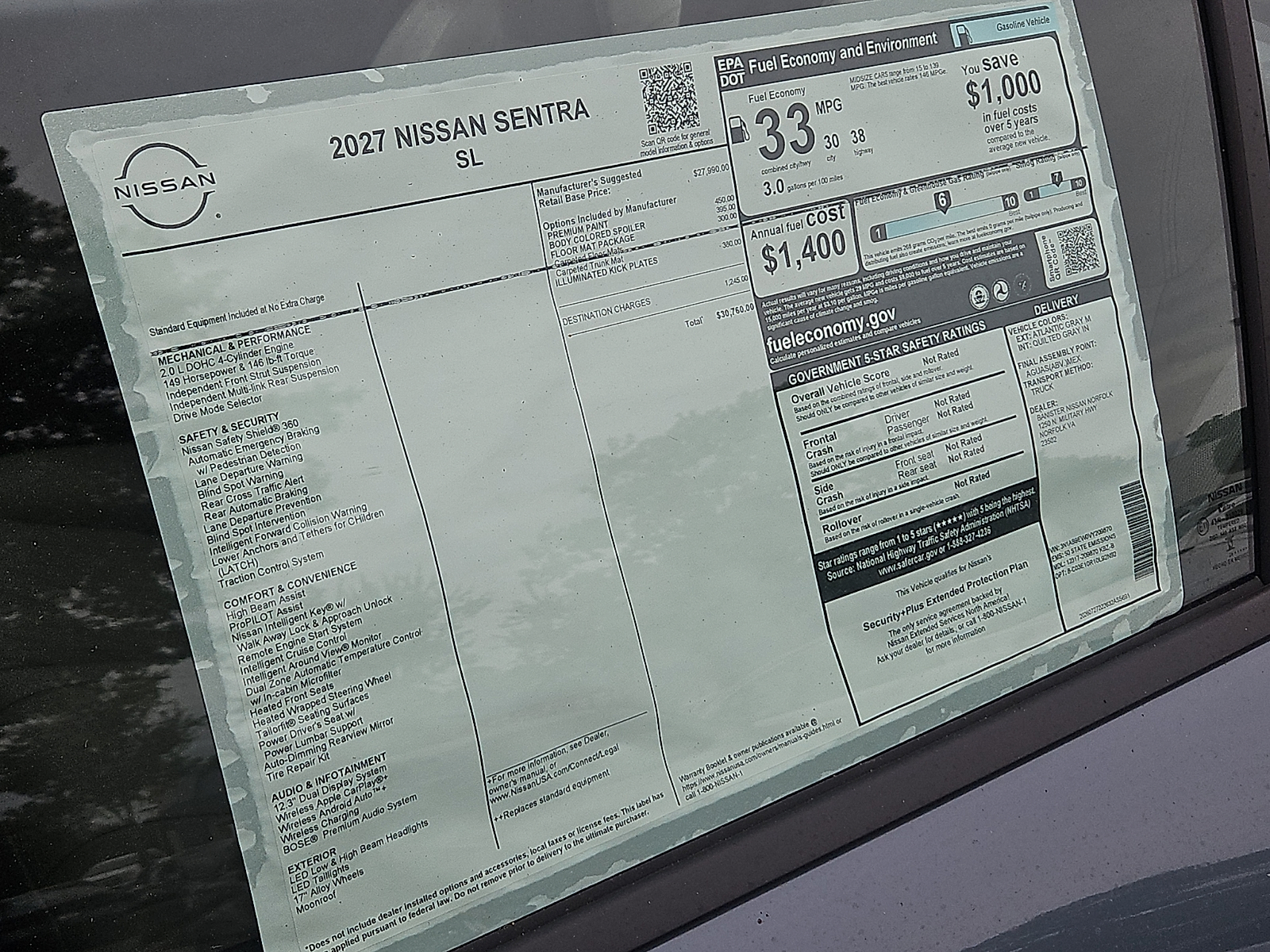 New 2027 Nissan Sentra Sedan