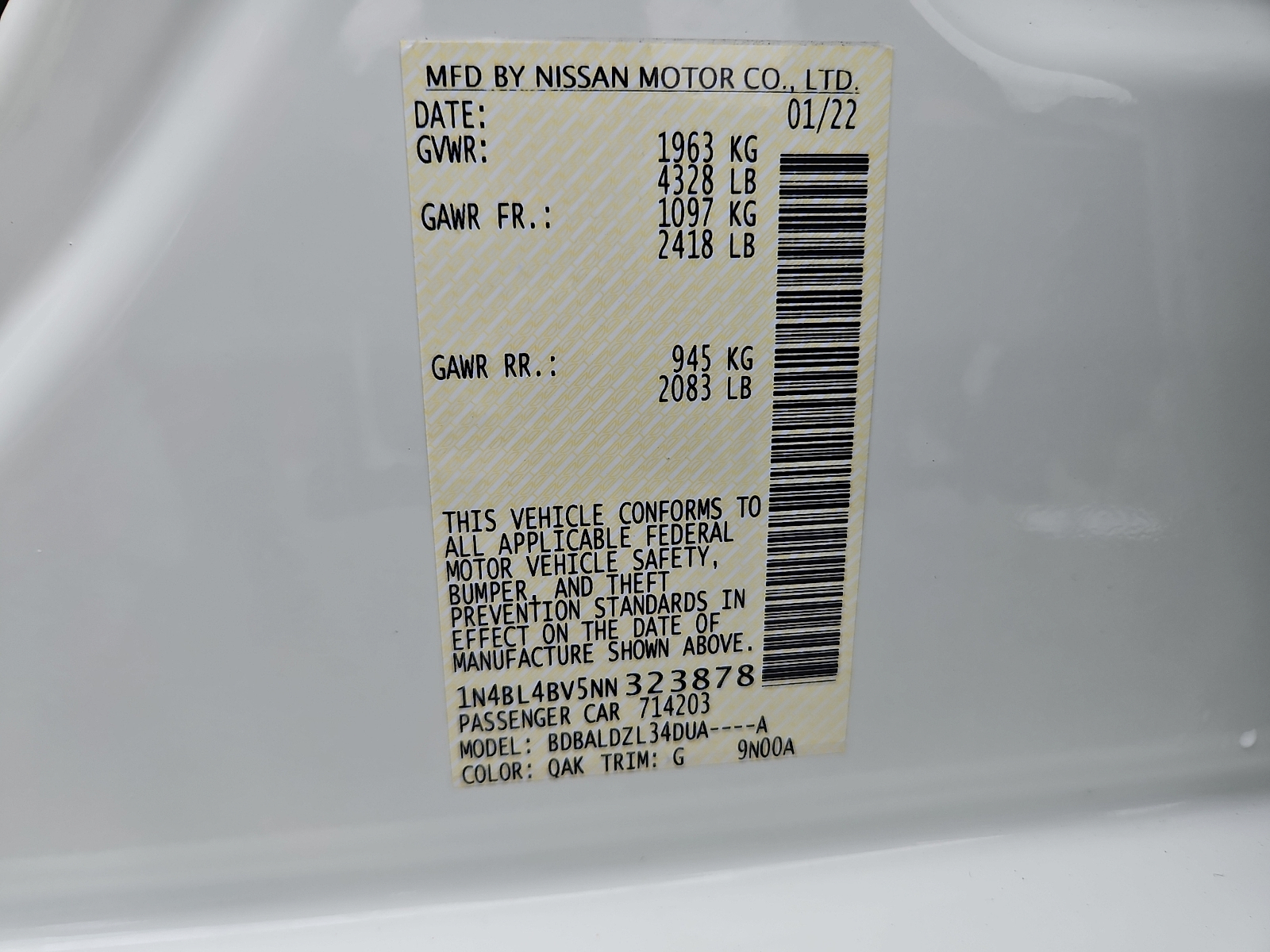 Used 2022 Nissan Altima Sedan