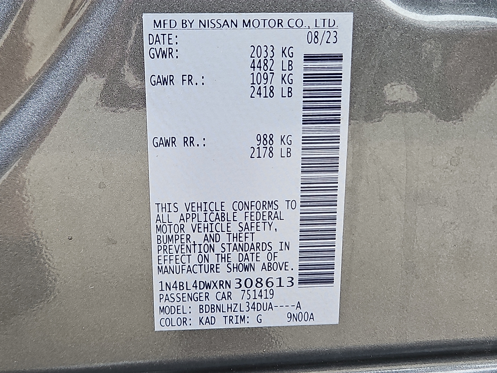 Used 2024 Nissan Altima Sedan