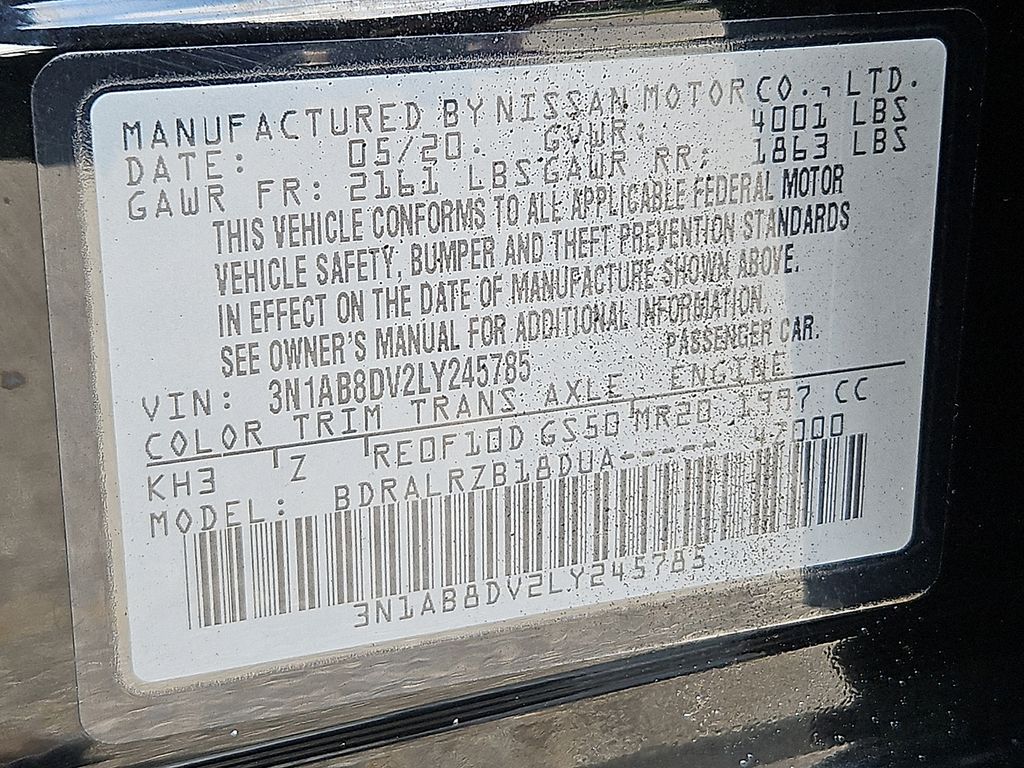 Used 2020 Nissan Sentra Sedan