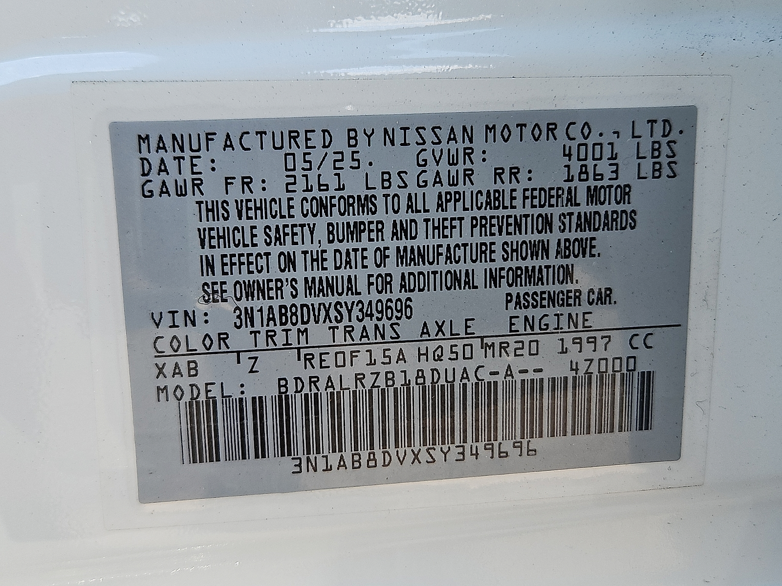 Used 2025 Nissan Sentra Sedan