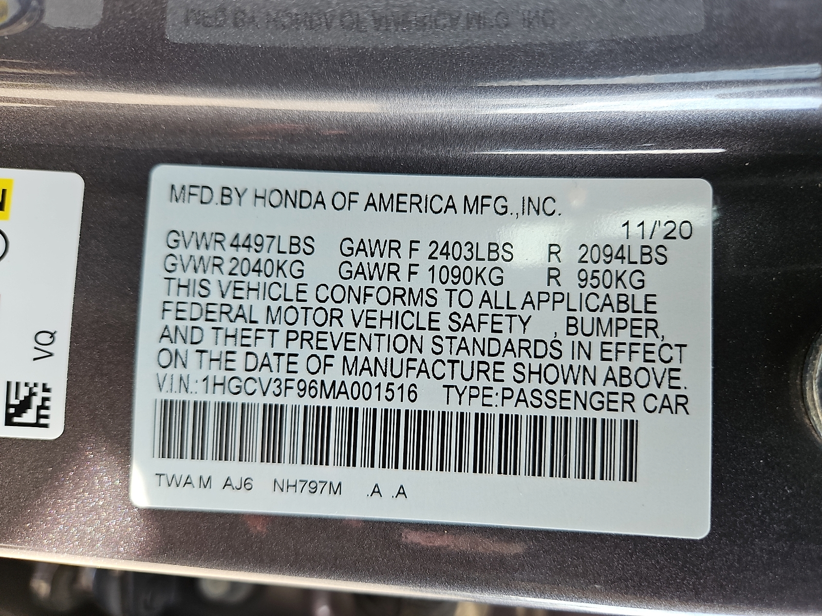 Used 2021 Honda Accord Hybrid Sedan