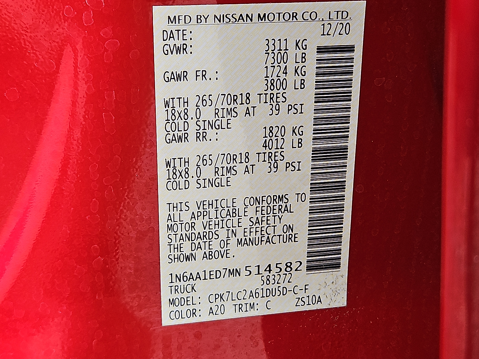 Used 2021 Nissan Titan Truck