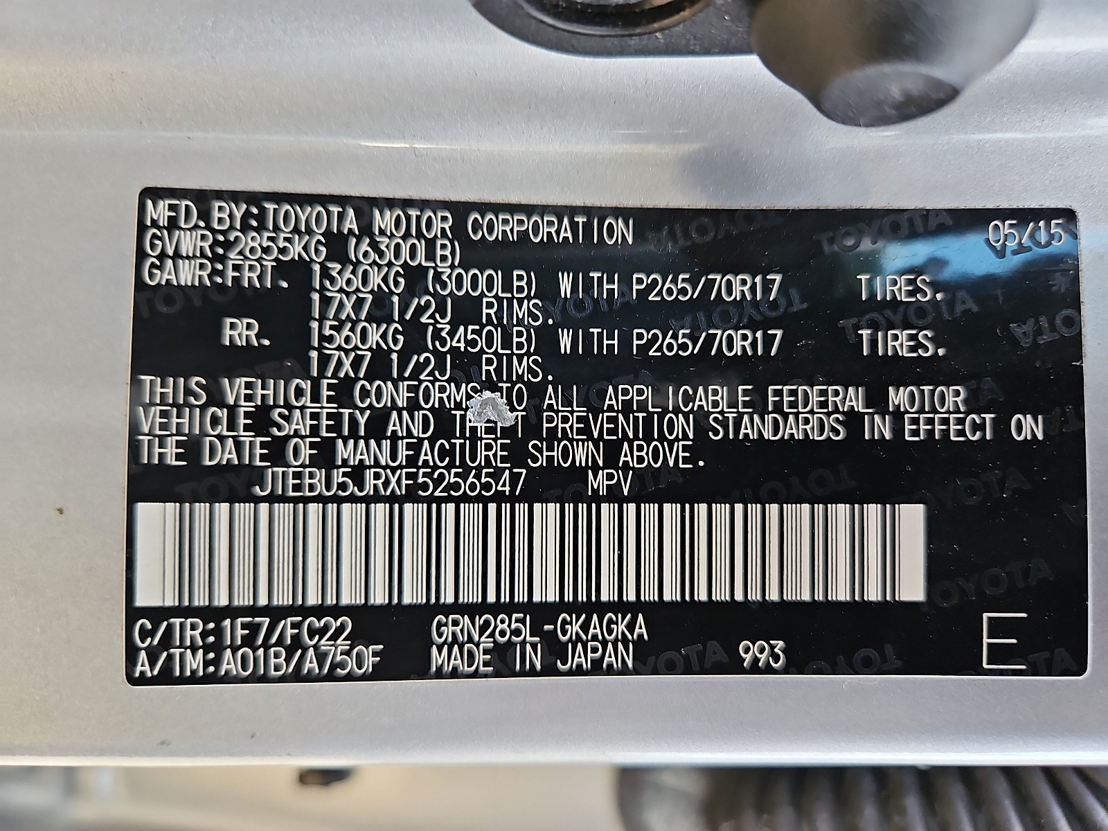 Used 2015 Toyota 4Runner SUV