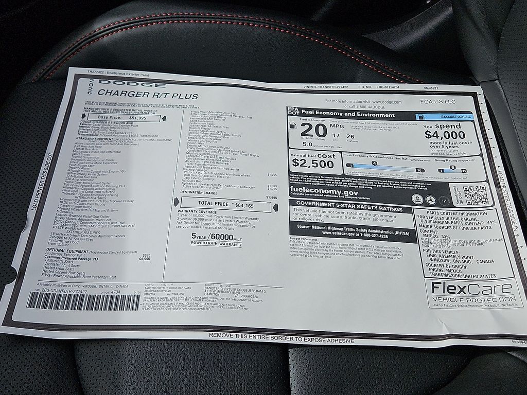 New 2026 Dodge Charger Sedan