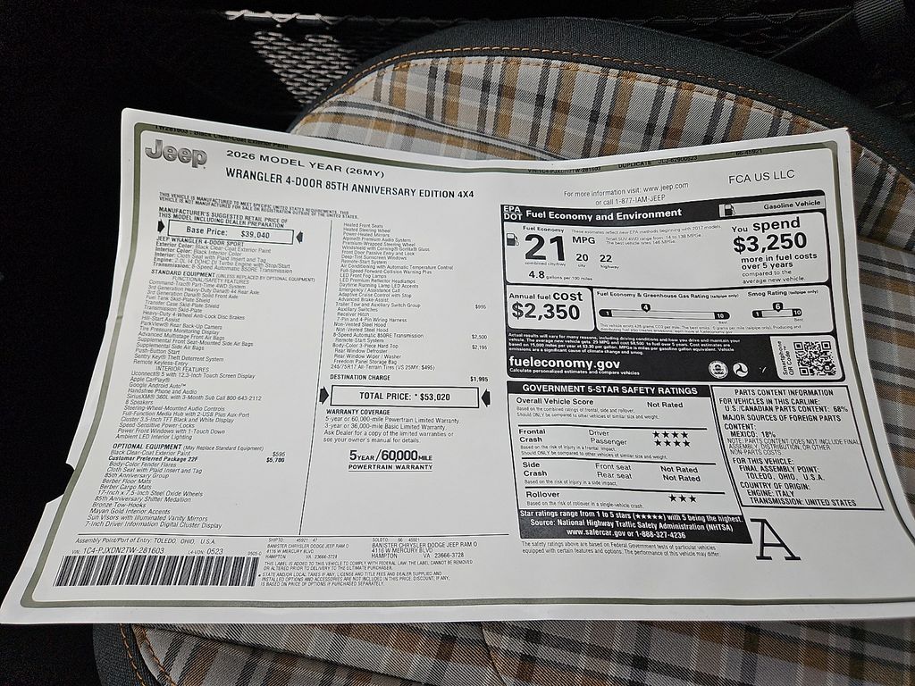 New 2026 Jeep Wrangler Sedan