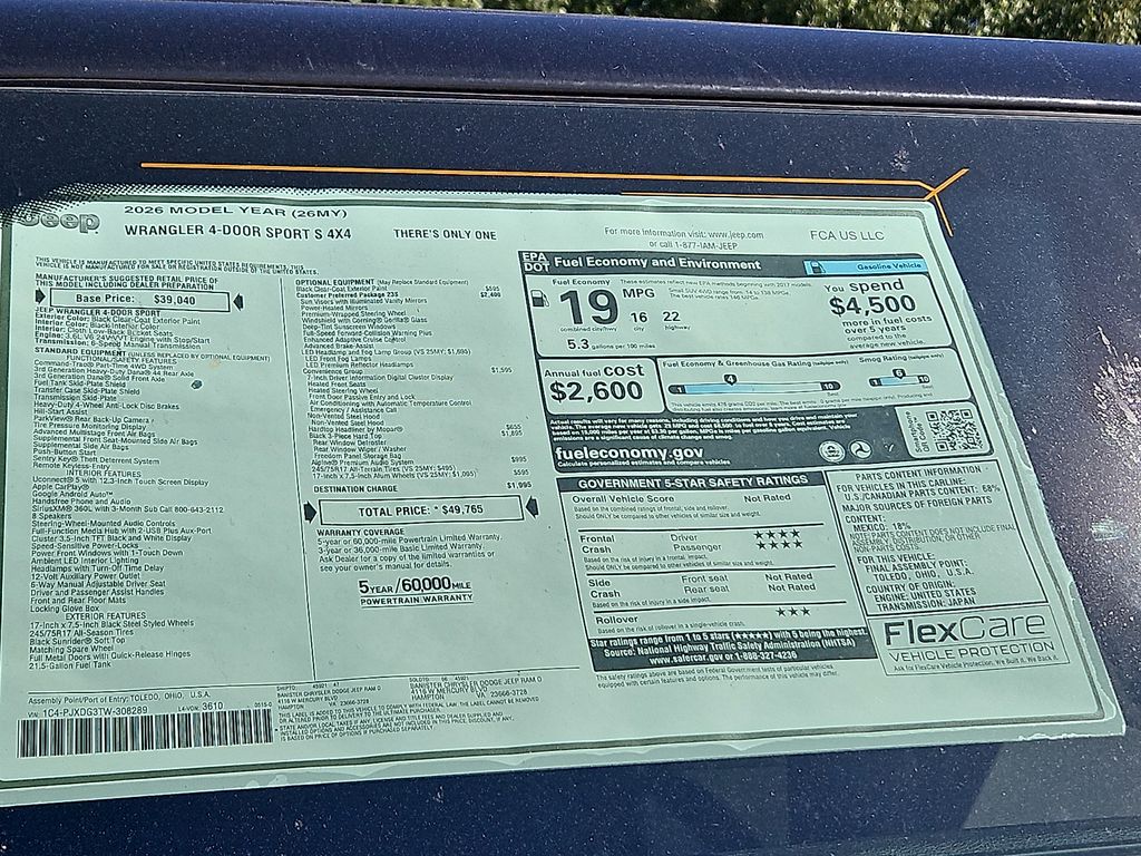 New 2026 Jeep Wrangler Sedan